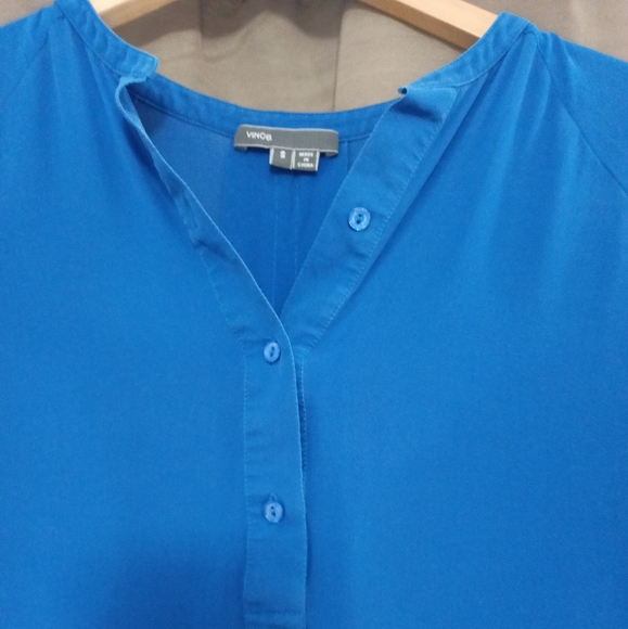 Vince Silk Dressy Blouse Small - Picture 2 of 6